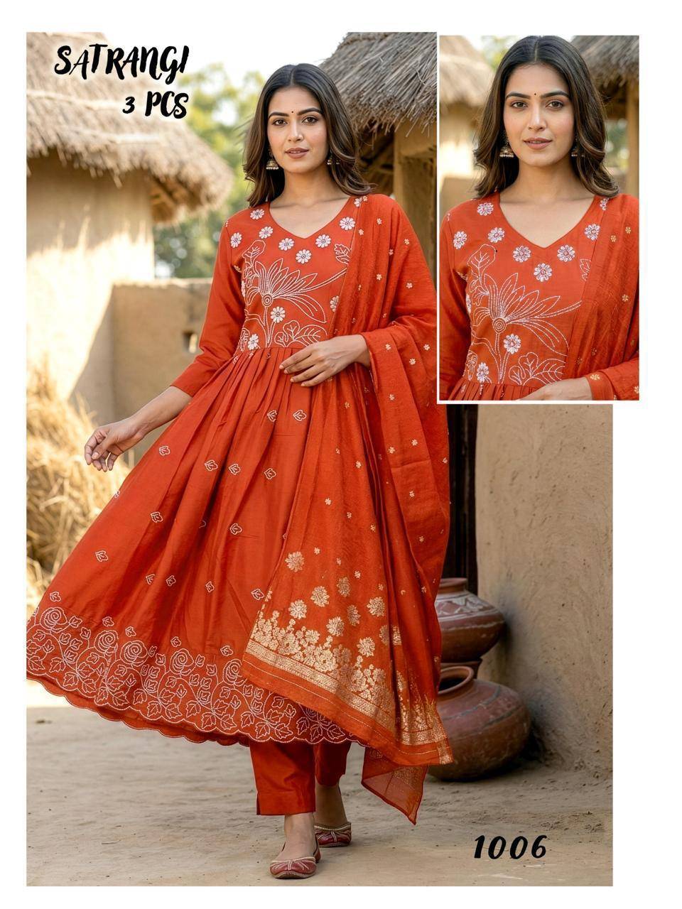 Satrangi 1 Kurti wholesale market in Surat