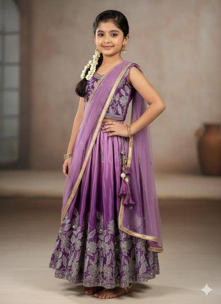 PRESENTING NEW DESIGNER Chinon Silk Children wear suppliers in Hyderabad