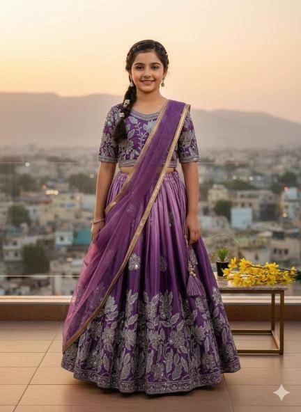 PRESENTING NEW DESIGNER Chinon Silk Children wear suppliers in Hyderabad
