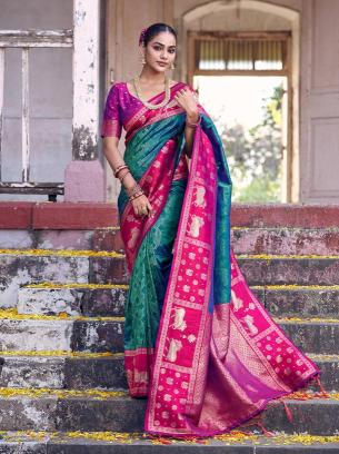 NANDITARANG SILK by SHREE SHYAM FASHION fancy designer Soft Silk fabric saree wholesale with Fancy latkan - wholesale export