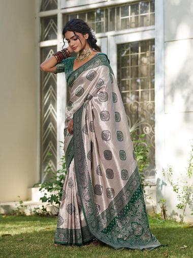 KUNDAN SILK by SHREE SHYAM FASHION fancy designer Soft SILK BLEND fabric saree wholesale with Fancy latkan