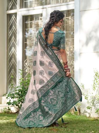 KUNDAN SILK by SHREE SHYAM FASHION fancy designer Soft SILK BLEND fabric saree wholesale with Fancy latkan