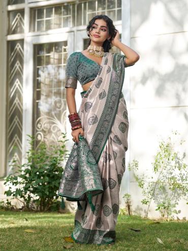KUNDAN SILK by SHREE SHYAM FASHION fancy designer Soft SILK BLEND fabric saree wholesale with Fancy latkan