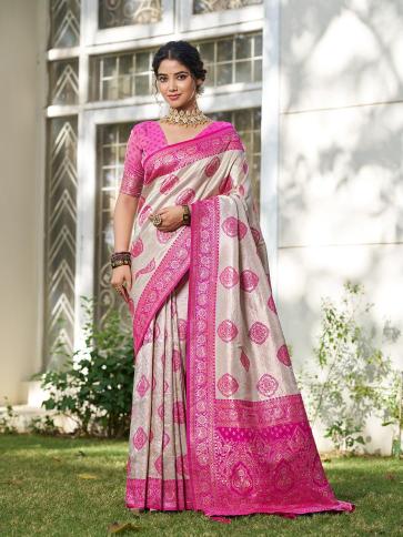 KUNDAN SILK by SHREE SHYAM FASHION fancy designer Soft SILK BLEND fabric saree wholesale with Fancy latkan