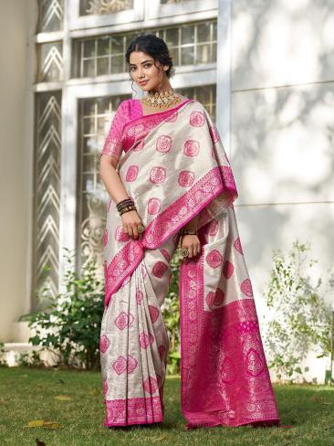 KUNDAN SILK by SHREE SHYAM FASHION fancy designer Soft SILK BLEND fabric saree wholesale with Fancy latkan