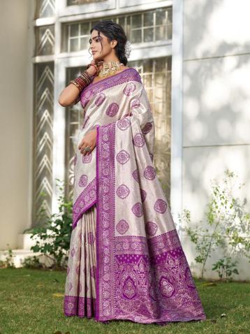 KUNDAN SILK by SHREE SHYAM FASHION fancy designer Soft SILK BLEND fabric saree wholesale with Fancy latkan