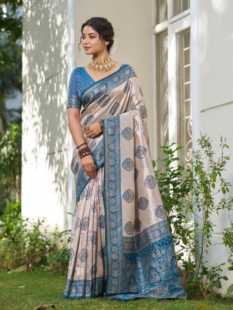 KUNDAN SILK by SHREE SHYAM FASHION fancy designer Soft SILK BLEND fabric saree wholesale with Fancy latkan
