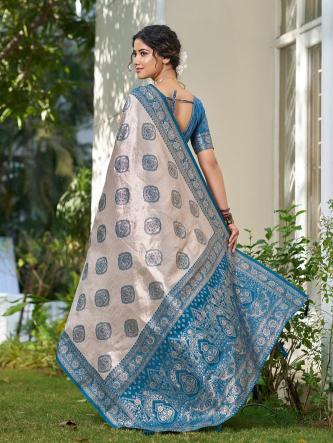 KUNDAN SILK by SHREE SHYAM FASHION fancy designer Soft SILK BLEND fabric saree wholesale with Fancy latkan