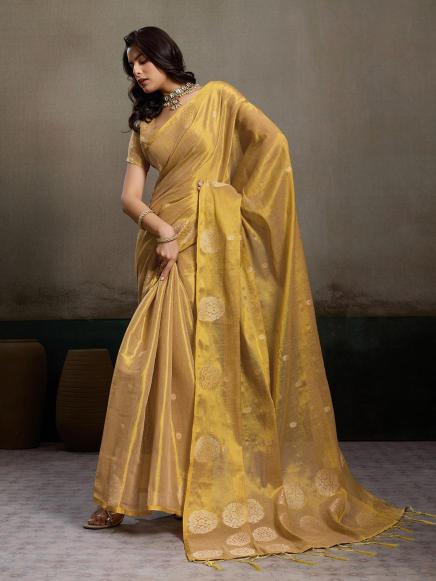 PRIYANSHI TISSUE SILK by SHREE SHYAM FASHION fancy designer Soft tissue silk fabric saree wholesale with Fancy latkan