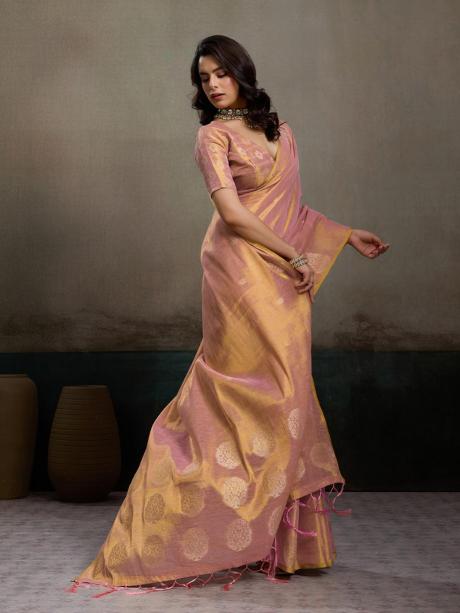 PRIYANSHI TISSUE SILK by SHREE SHYAM FASHION fancy designer Soft tissue silk fabric saree wholesale with Fancy latkan