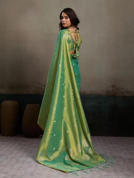PRIYANSHI TISSUE SILK by SHREE SHYAM FASHION fancy designer Soft tissue silk fabric saree wholesale with Fancy latkan