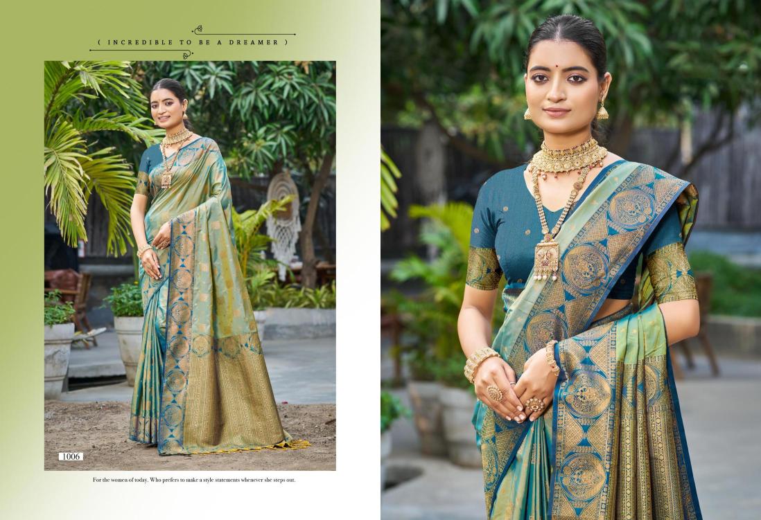 Bunawat - Antilia Silk Sangam Prints SOFT SILK Woven Work Traditional Saree
