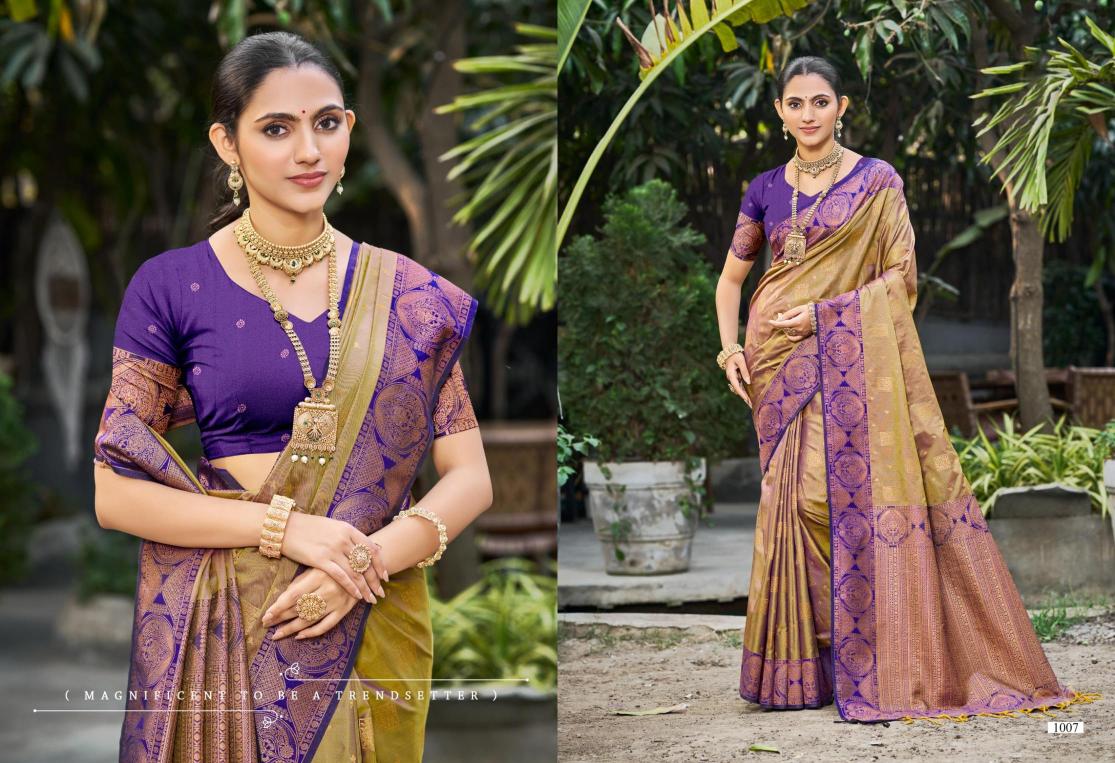 Bunawat - Antilia Silk Sangam Prints SOFT SILK Woven Work Traditional Saree