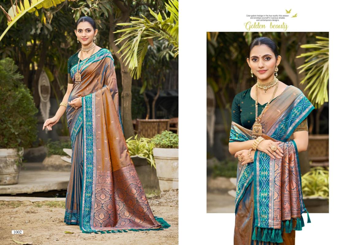 Bunawat - Vantara Silk Sangam Prints SOFT SILK Woven Work Traditional Saree