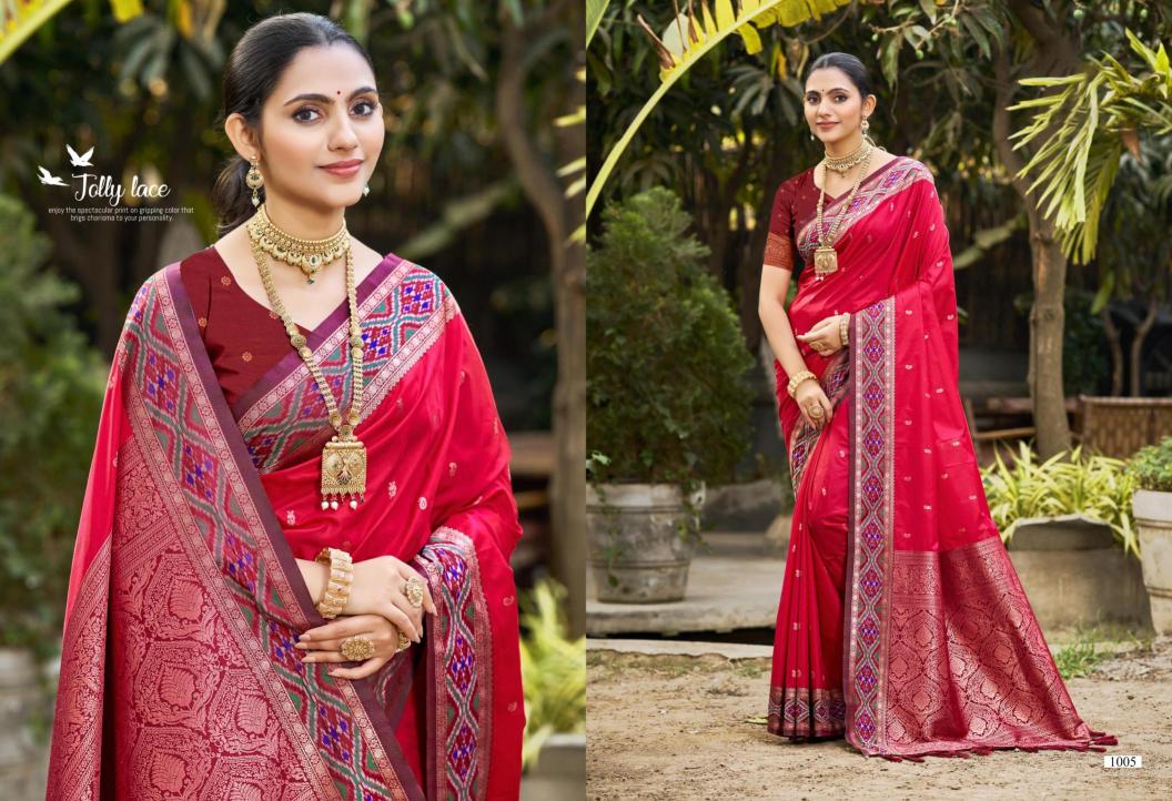 Bunawat - Vantara Silk Sangam Prints SOFT SILK Woven Work Traditional Saree