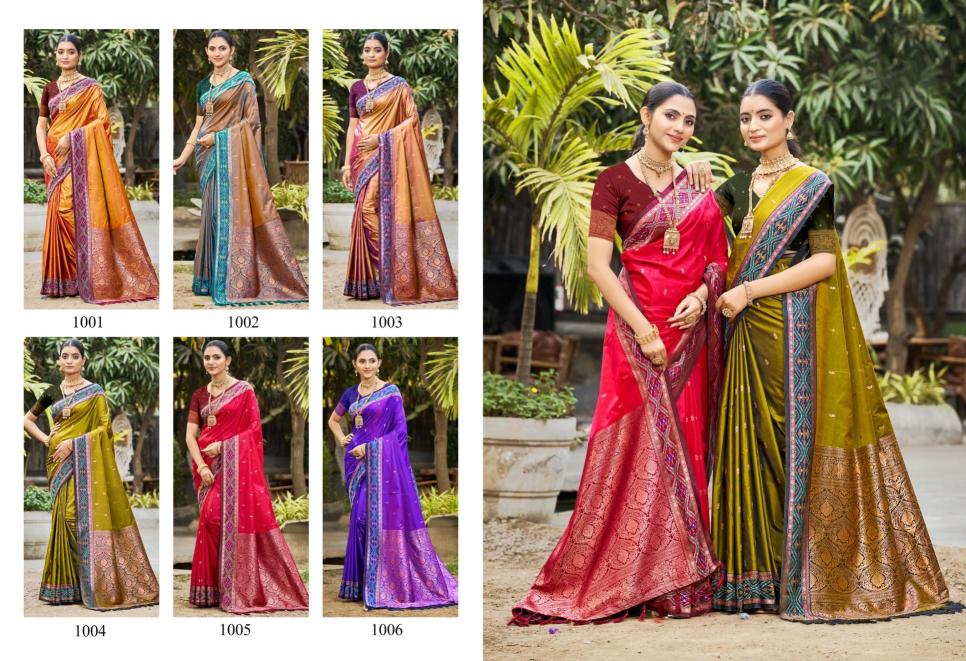 Bunawat - Vantara Silk Sangam Prints SOFT SILK Woven Work Traditional Saree