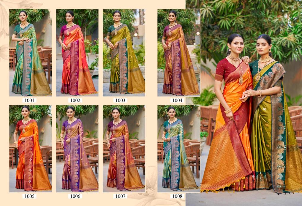 Bunawat - Omkara Sangam Prints SOFT SILK Woven Work Traditional Saree