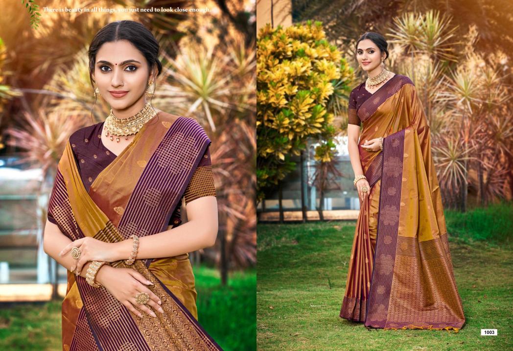 Bunawat - Exonic SIlk Sangam Prints SOFT SILK Woven Work Traditional Saree