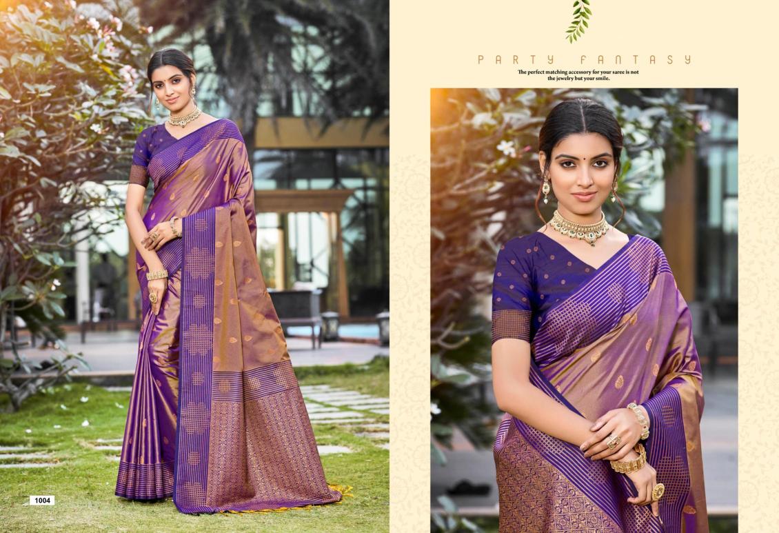 Bunawat - Exonic SIlk Sangam Prints SOFT SILK Woven Work Traditional Saree