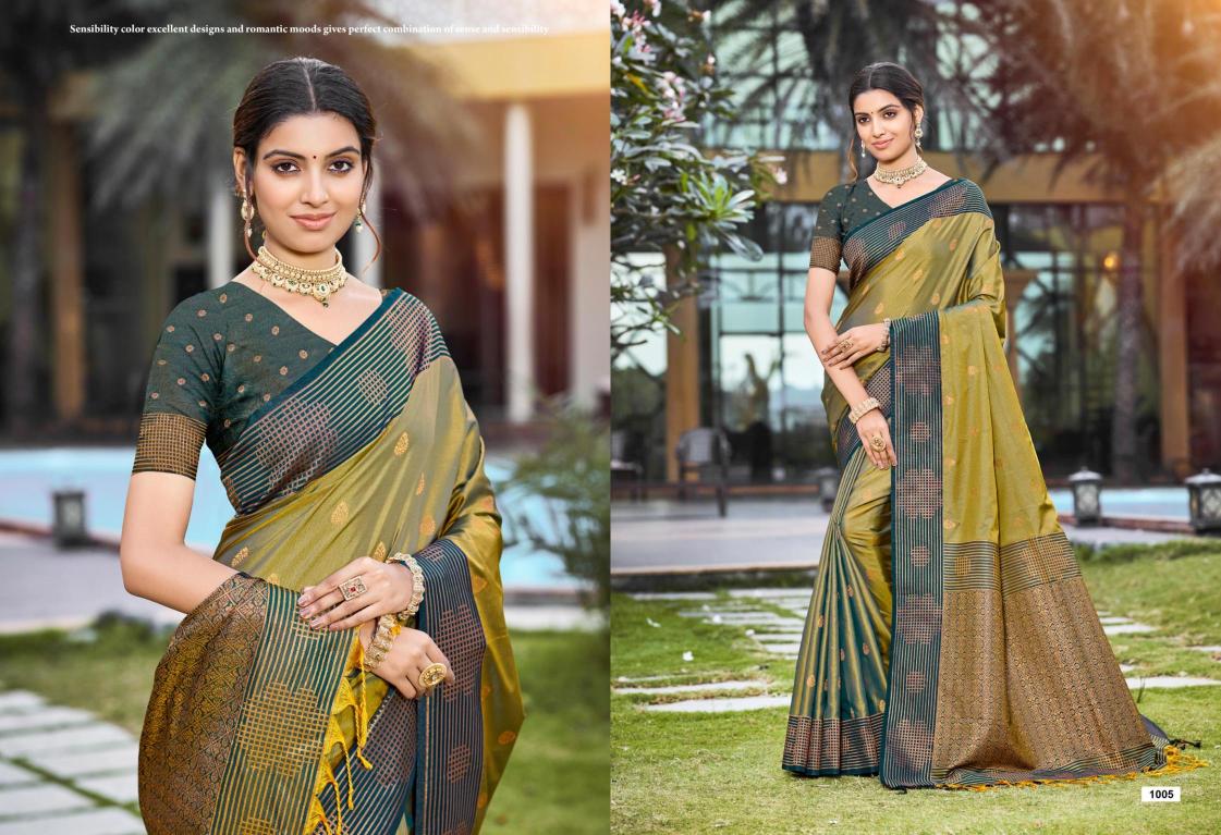 Bunawat - Exonic SIlk Sangam Prints SOFT SILK Woven Work Traditional Saree