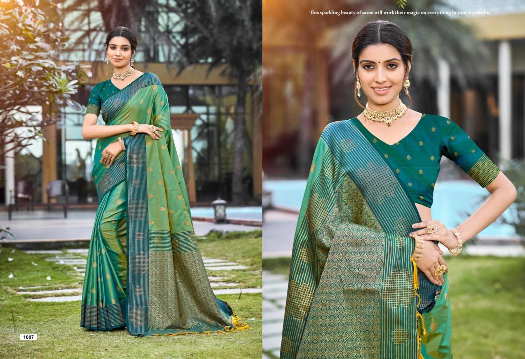 Bunawat - Exonic SIlk Sangam Prints SOFT SILK Woven Work Traditional Saree