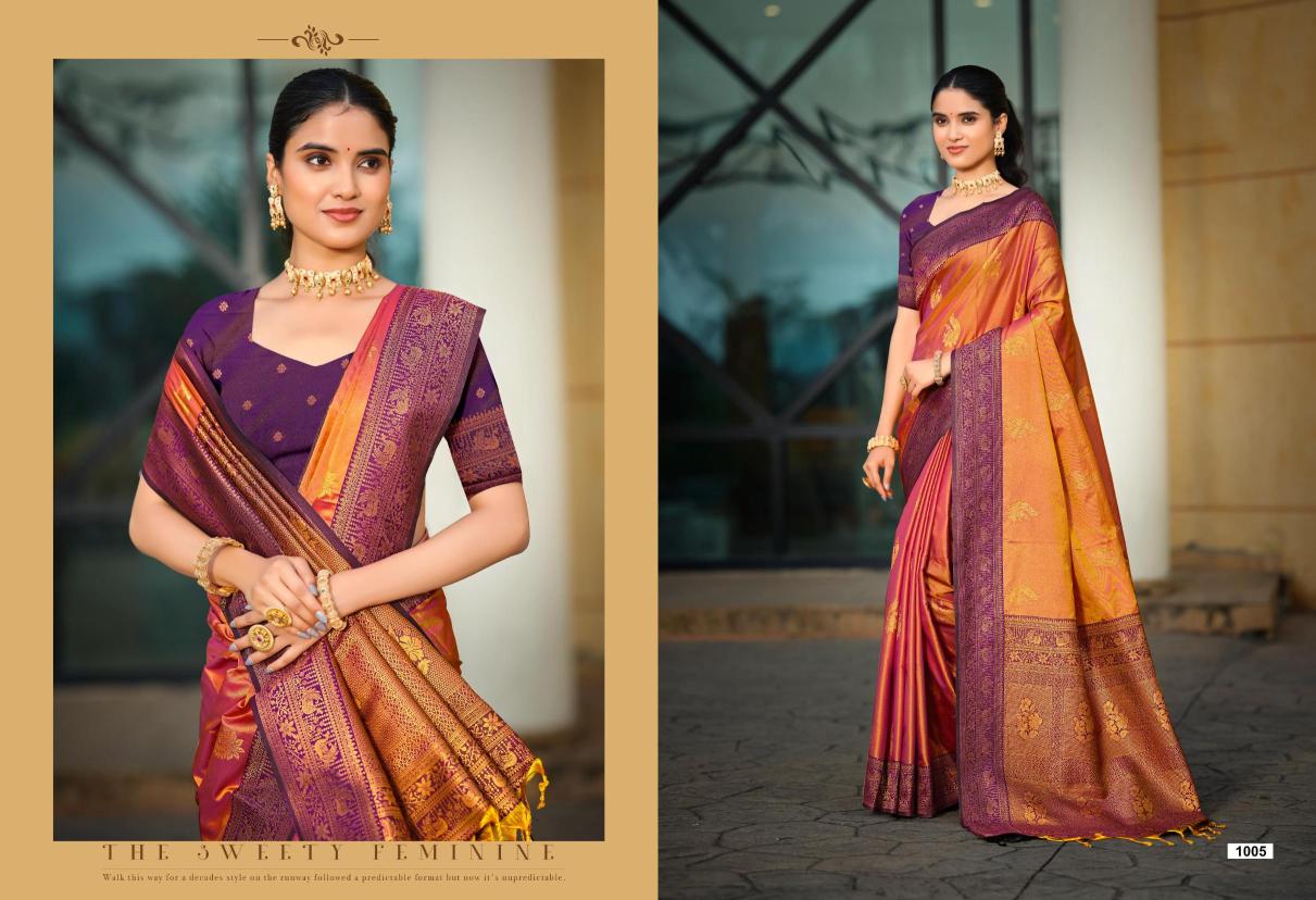 Bunawat - MAMTA SILK Sangam Prints SOFT SILK Woven Work Traditional Saree