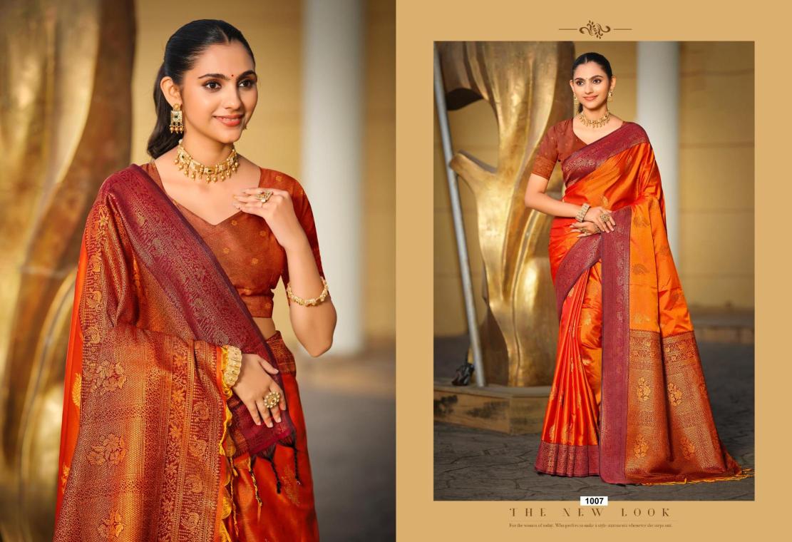 Bunawat - MAMTA SILK Sangam Prints SOFT SILK Woven Work Traditional Saree