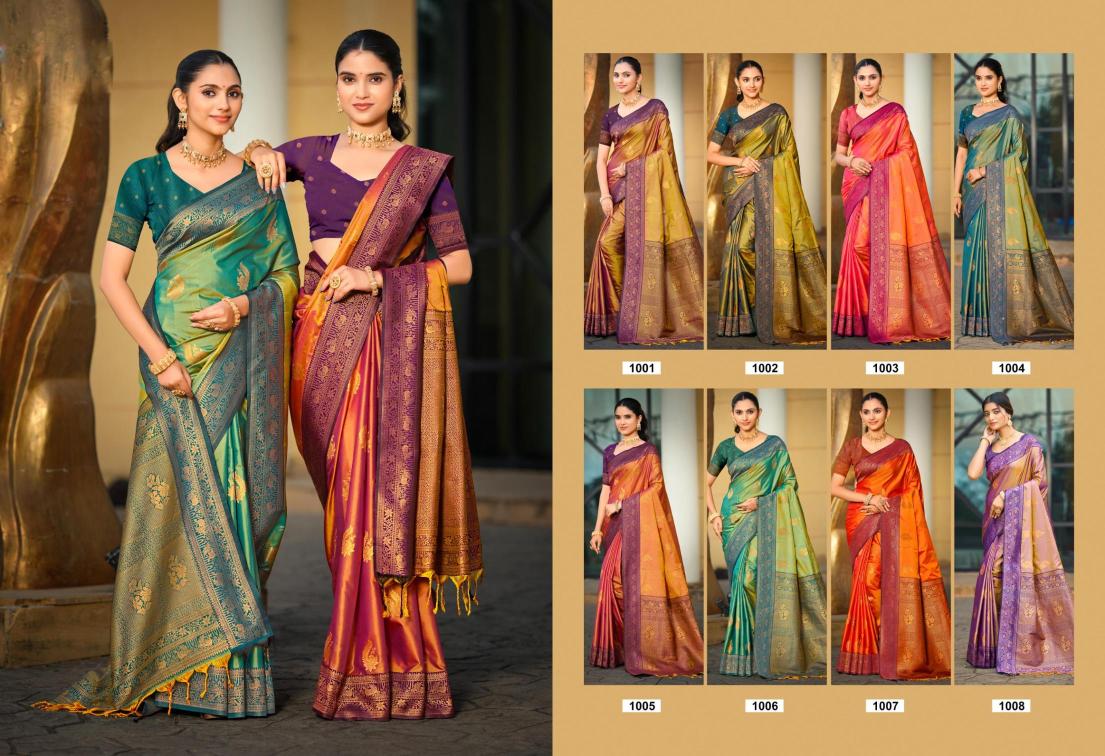 Bunawat - MAMTA SILK Sangam Prints SOFT SILK Woven Work Traditional Saree