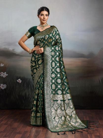 RAJWADA SILK VOL 2 by SHREE SHYAM FASHION fancy designer Soft SILK BLEND fabric saree wholesale with Fancy latkan