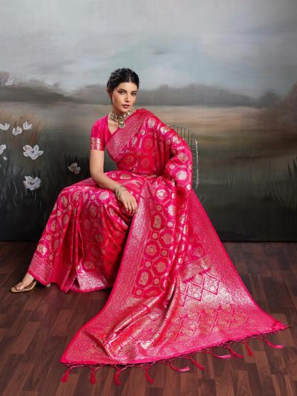RAJWADA SILK VOL 2 by SHREE SHYAM FASHION fancy designer Soft SILK BLEND fabric saree wholesale with Fancy latkan