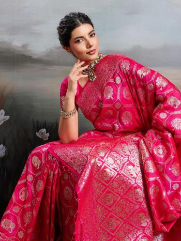 RAJWADA SILK VOL 2 by SHREE SHYAM FASHION fancy designer Soft SILK BLEND fabric saree wholesale with Fancy latkan