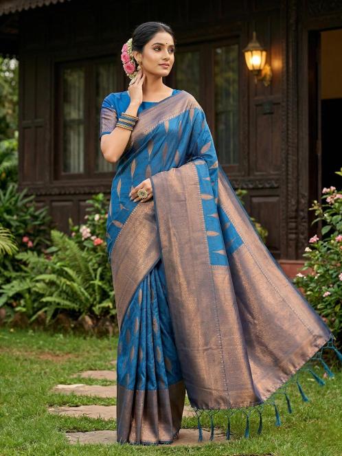 RAJSI SILK by SHREE SHYAM FASHION fancy designer Soft SILK BLEND fabric saree wholesale with Fancy latkan