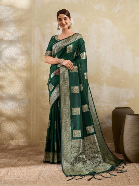 RAJWADA SILK VOL 3 by SHREE SHYAM FASHION fancy designer Soft SILK BLEND fabric saree wholesale with Fancy latkan