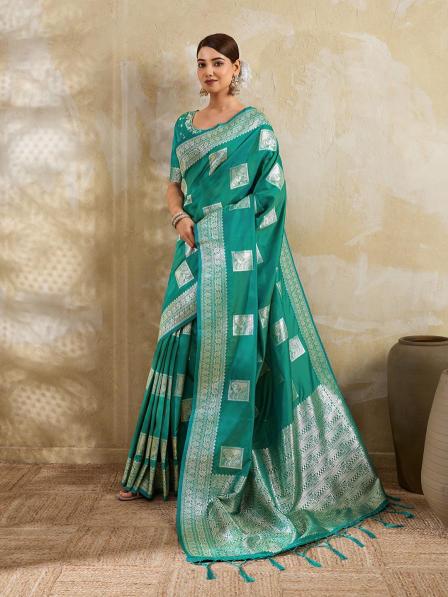 RAJWADA SILK VOL 3 by SHREE SHYAM FASHION fancy designer Soft SILK BLEND fabric saree wholesale with Fancy latkan