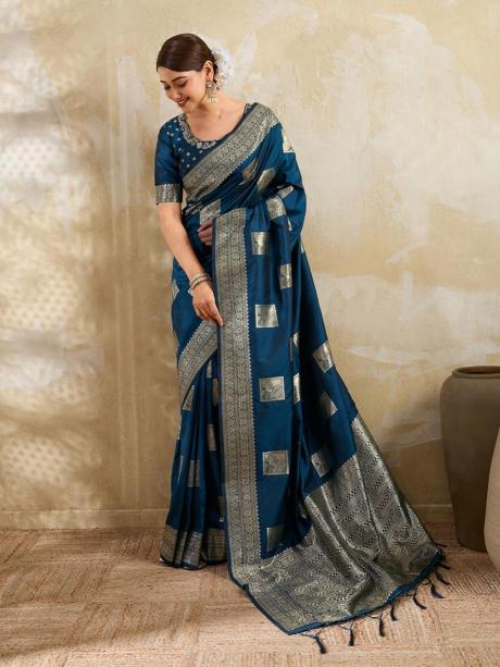 RAJWADA SILK VOL 3 by SHREE SHYAM FASHION fancy designer Soft SILK BLEND fabric saree wholesale with Fancy latkan