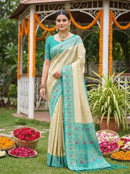 Kanika Silk by SHREE SHYAM FASHION fancy designer Banarasi Silk fabric wedding saree wholesale with Fancy latkan