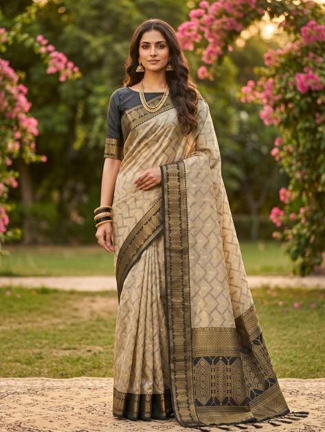 MADHVI COTTON BY SHREE SHYAM FASHION BARND fancy designer COTTON Silk WITH ZARI BORDAR fabric saree wholesale with Fancy latkan