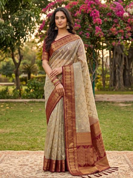 MADHVI COTTON BY SHREE SHYAM FASHION BARND fancy designer COTTON Silk WITH ZARI BORDAR fabric saree wholesale with Fancy latkan