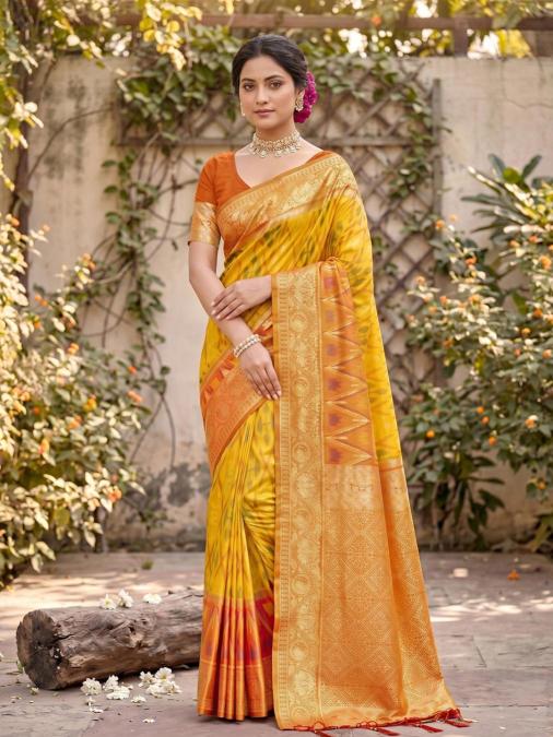 NAVYA SILK VOL 5 by SHREE SHYAM FASHION fancy designer Pochampalli Soft Silk fabric saree wholesale with Fancy latkan