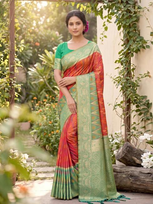NAVYA SILK VOL 5 by SHREE SHYAM FASHION fancy designer Pochampalli Soft Silk fabric saree wholesale with Fancy latkan
