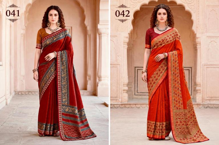 Bunawat - Pankhuri Sangam Prints cotton Woven Work Traditional Saree
