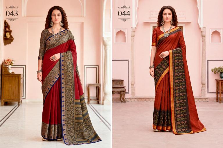 Bunawat - Pankhuri Sangam Prints cotton Woven Work Traditional Saree