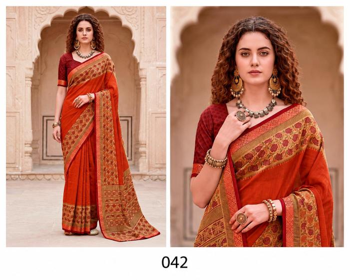 Bunawat - Pankhuri Sangam Prints cotton Woven Work Traditional Saree