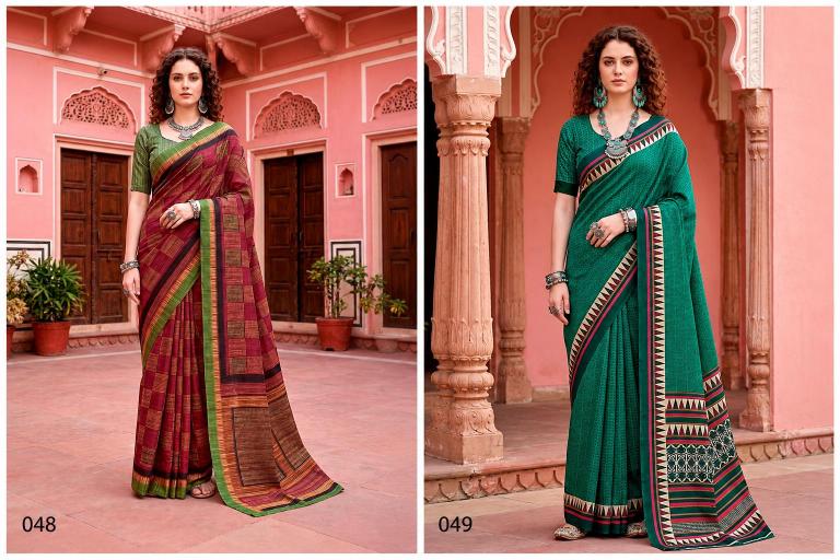Bunawat - Aaradhya Sangam Prints Cotton Woven Work Traditional Saree