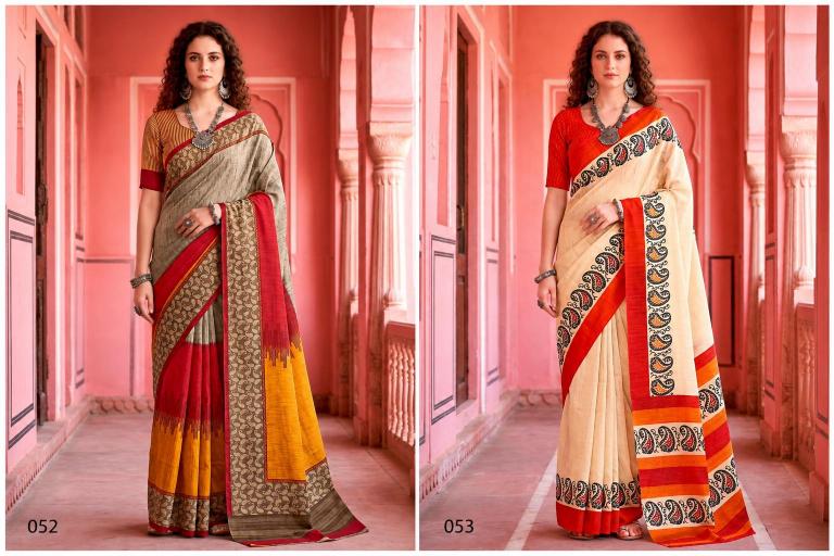 Bunawat - Aaradhya Sangam Prints Cotton Woven Work Traditional Saree