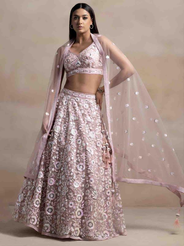 Pink 5126 Lehenga choli wholesale market in Punjab