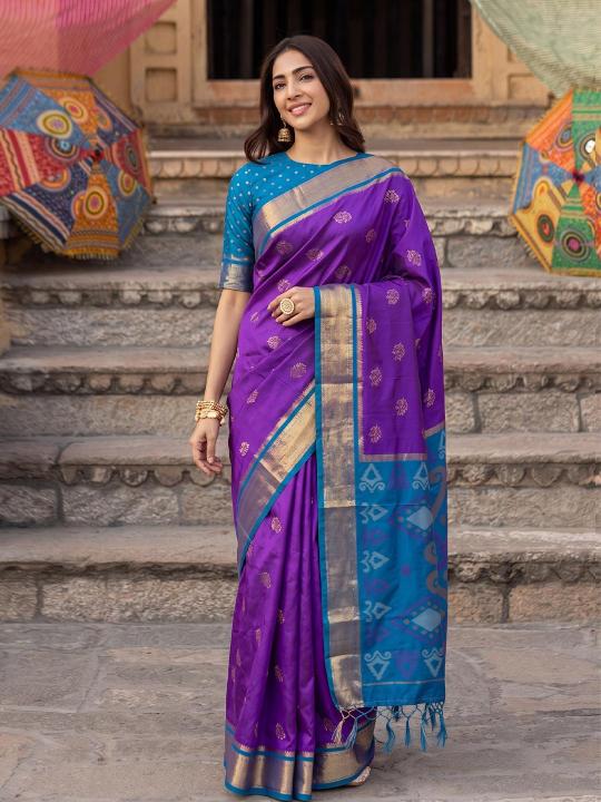 RIVAAZ SILK by SHREE SHYAM FASHION fancy designer Pochampalli Soft Silk fabric saree wholesale with Fancy latkan