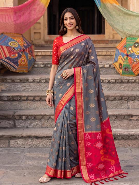 RIVAAZ SILK by SHREE SHYAM FASHION fancy designer Pochampalli Soft Silk fabric saree wholesale with Fancy latkan