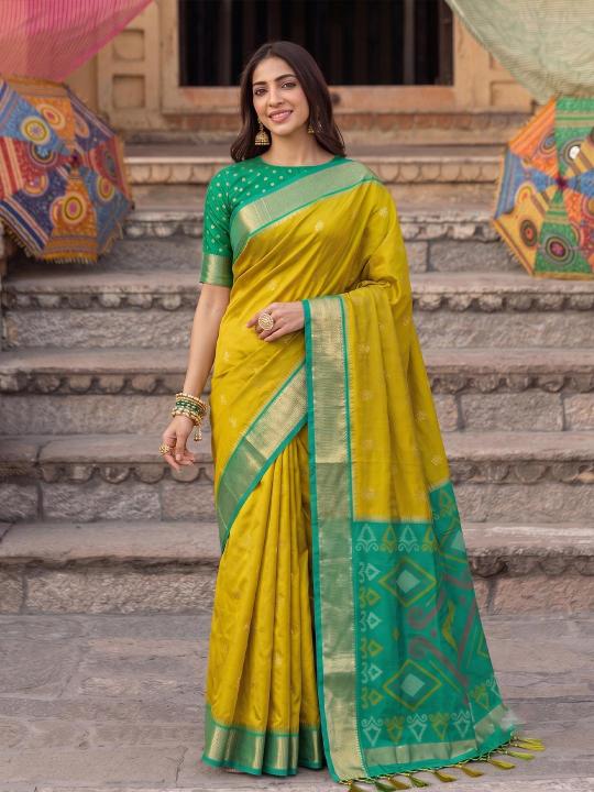 RIVAAZ SILK by SHREE SHYAM FASHION fancy designer Pochampalli Soft Silk fabric saree wholesale with Fancy latkan