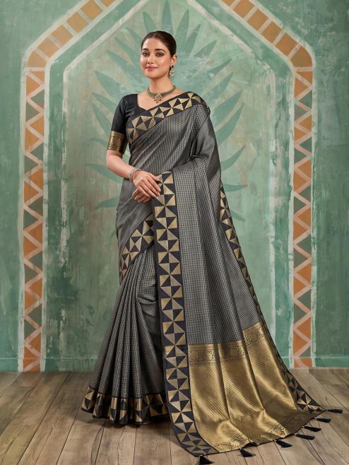 KATHAKALI by SHREE SHYAM FASHION fancy designer Art Silk FABRIC WITH saree wholesale with Fancy latkan AND FANCY ZARI BORDAR